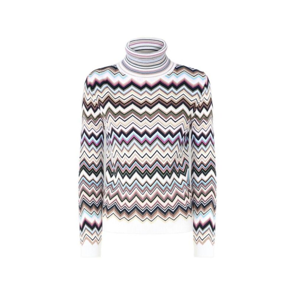 Missoni Women Zig Zag Motif Turtle-Neck Sweater